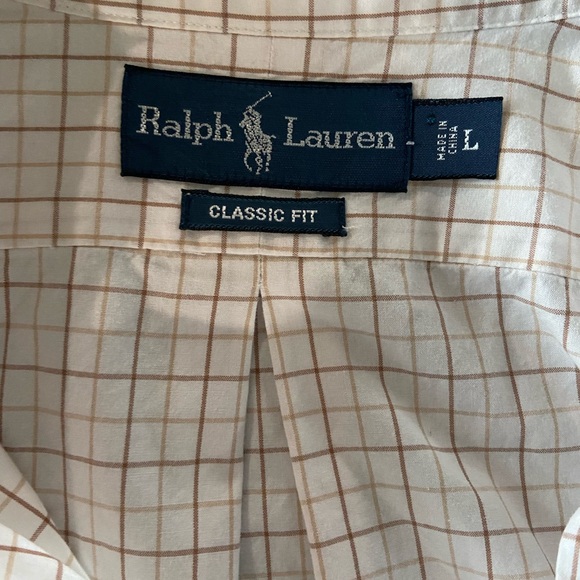 Ralph Lauren Long Sleeve button down shirt size large - Picture 2 of 3